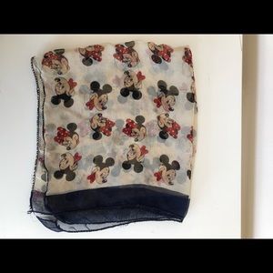 Vintage Mickey & Minnie Mouse Scarf